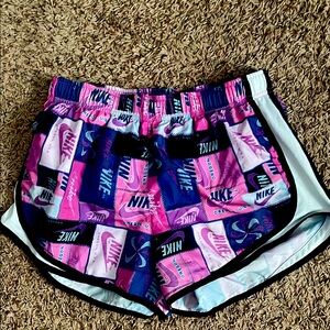 Nike Pink and Purple Athletic Shorts Lightweight Design
